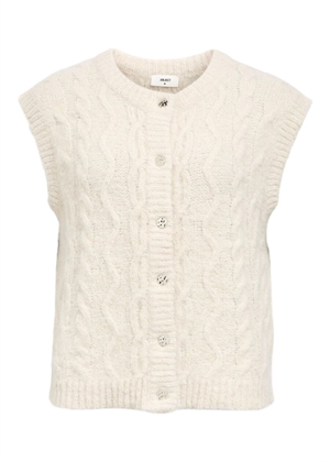 Dallas milo lo knit vest White Sand Object 